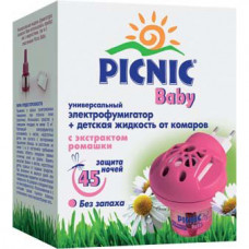 Электрофумигатор + жидкость от комаров Picnic baby 45 ночей детский