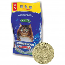 Наполнитель для туалета Сибирская кошка Супер комкующийся 5л